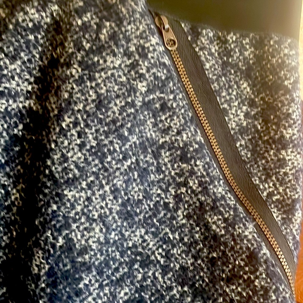 Halogen Navy/ White Pencil Skirt Size 12 - Picture 7 of 8